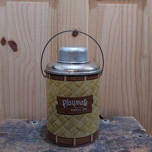Vintage Playmate insulated picnic jug with glass liner